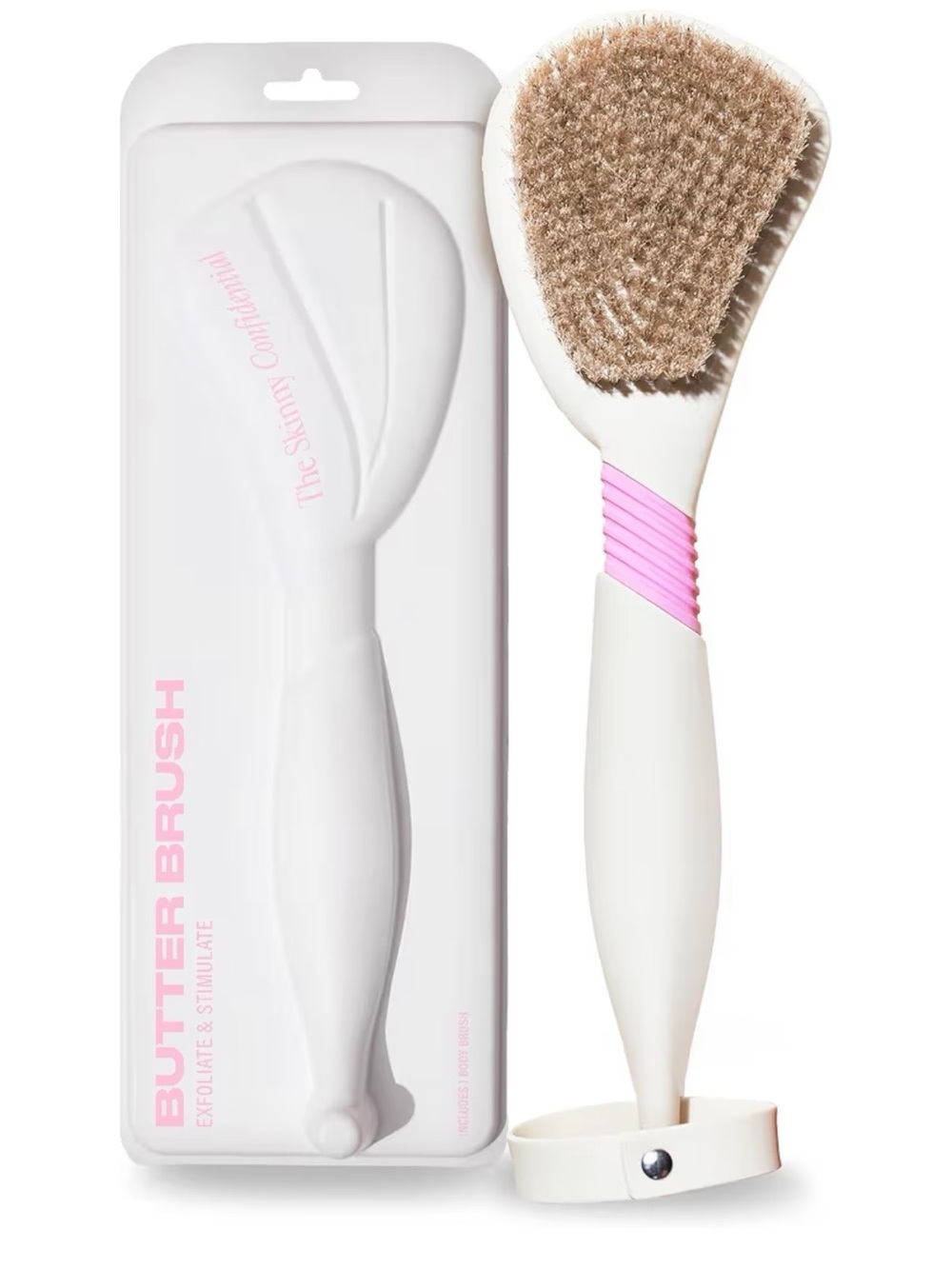 The Skinny Confidential BUTTER BRUSH - Boar Bristle Dry Body Brush Exfoliate